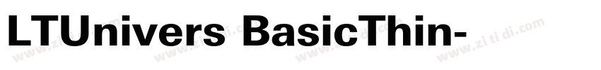 LTUnivers BasicThin字体转换